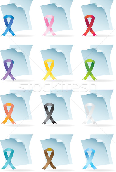 Awareness Ribbon Icons Stock photo © cteconsulting
