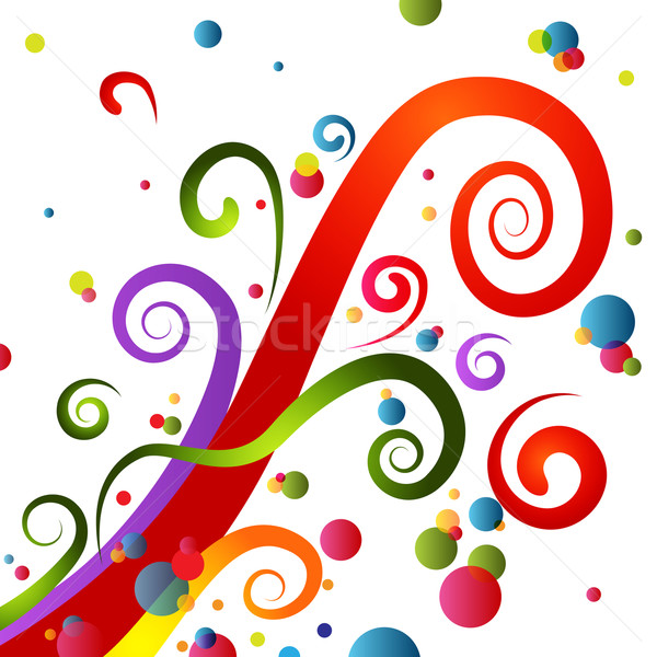 Party Wirbel Bild farbenreich abstrakten Stock foto © cteconsulting