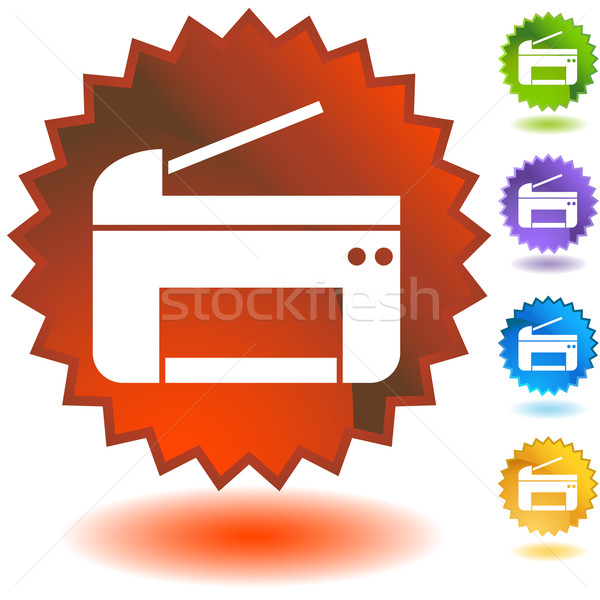 Printer Icons Stock photo © cteconsulting