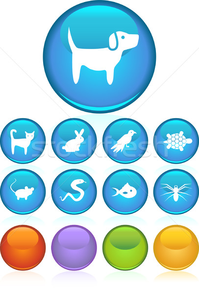 Pet Icons Stock photo © cteconsulting