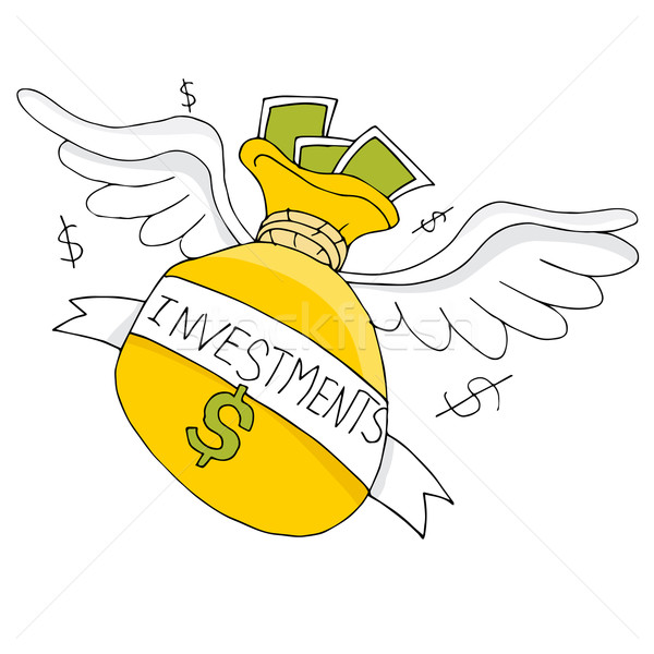 Flying Investment Bag Stock photo © cteconsulting