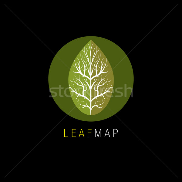 葉 地図 アイコン 画像 緑 ストックフォト © cteconsulting