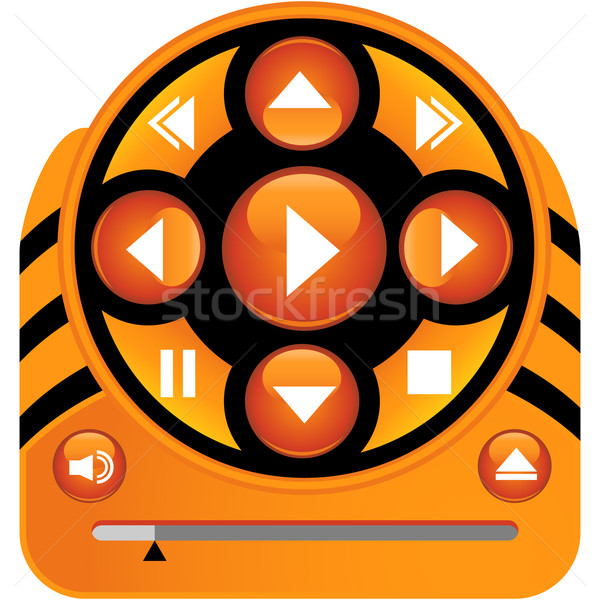 Multimedia Icons Stock photo © cteconsulting
