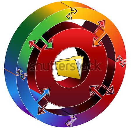 Process Circle Diagram Stock photo © cteconsulting