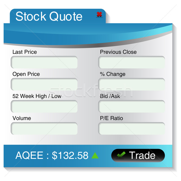 Stock Market Quote Menu Stock photo © cteconsulting