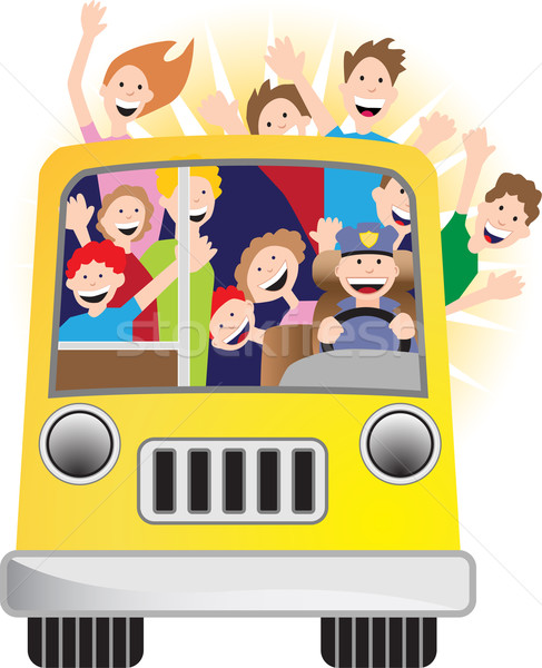 Bus Driver and Riders on Bus Stock photo © cteconsulting