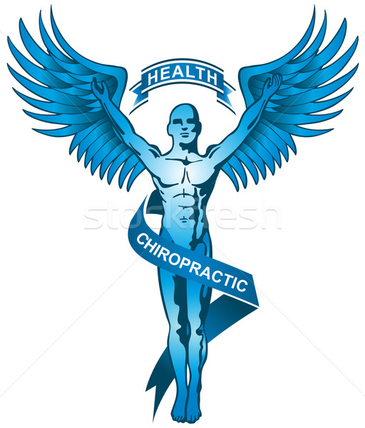 Symbole bleu dessinés à la main image médecin santé Photo stock © cteconsulting