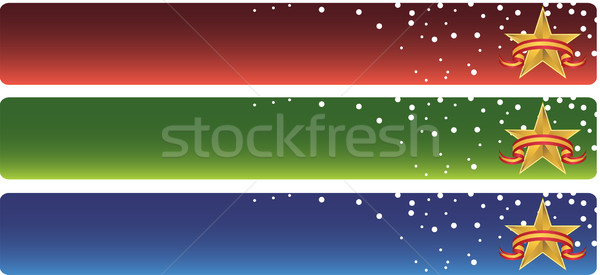 Star Banner Set Stock photo © cteconsulting
