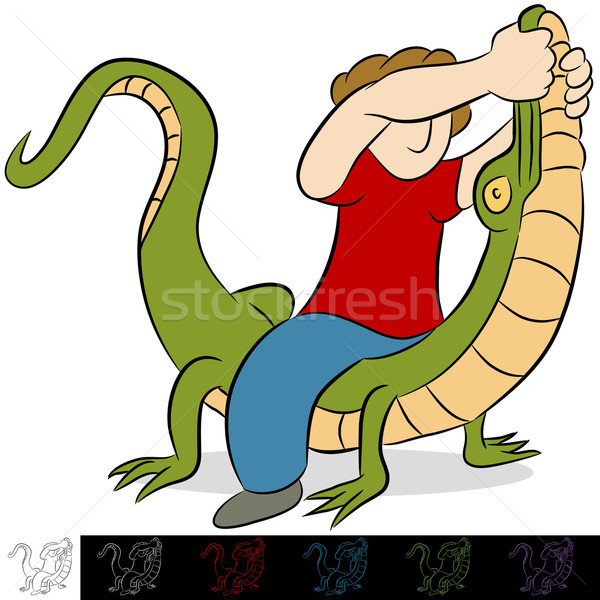 Alligator Wrestler Stock photo © cteconsulting