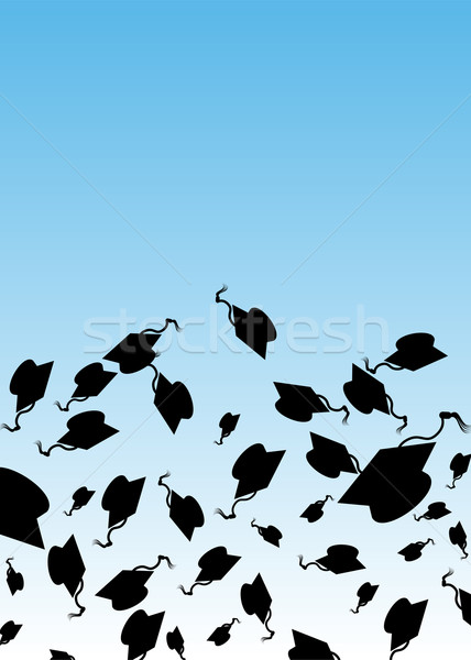 Graduation Hat Toss Stock photo © cteconsulting