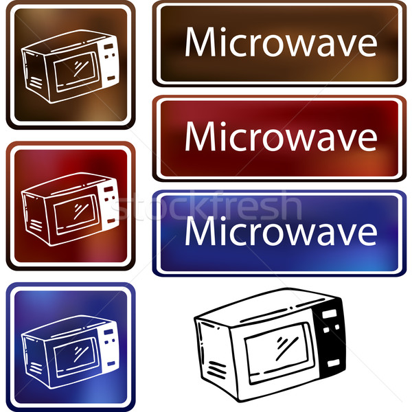 Microwave Cloud Icon Stock photo © cteconsulting