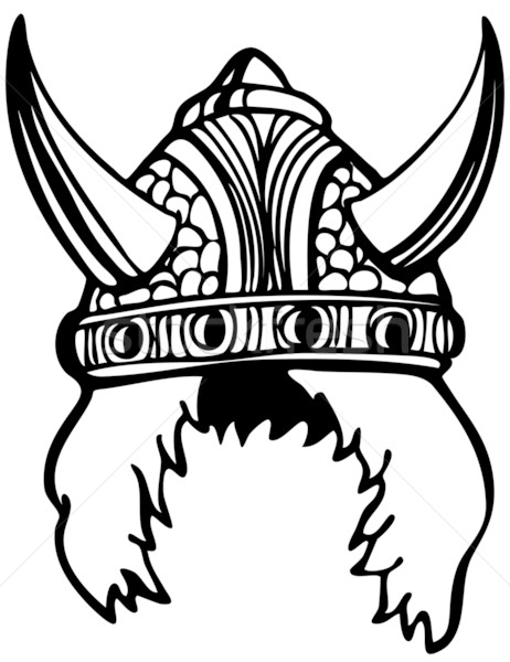 Vikingo casco imagen diseno blanco dibujo Foto stock © cteconsulting