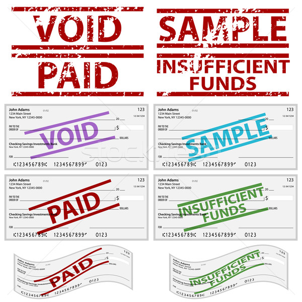 Stamped Personal Checks Stock photo © cteconsulting