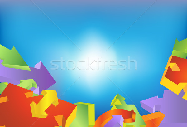 Directional Arrow Background Stock photo © cteconsulting