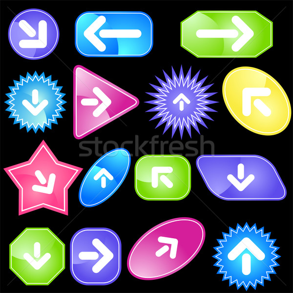 Navigation Label Set Stock photo © cteconsulting