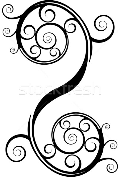 Element hand kunst zwarte Stockfoto © cteconsulting