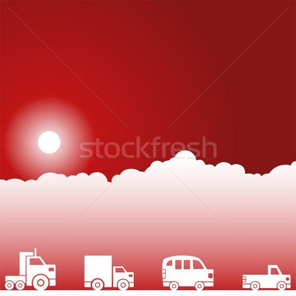 Day Sky Scene - Autos Stock photo © cteconsulting