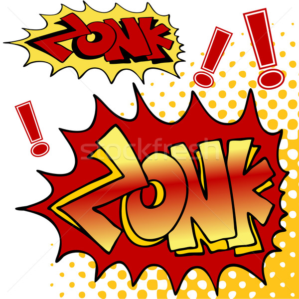 Zonk Comic Book Text Stock photo © cteconsulting