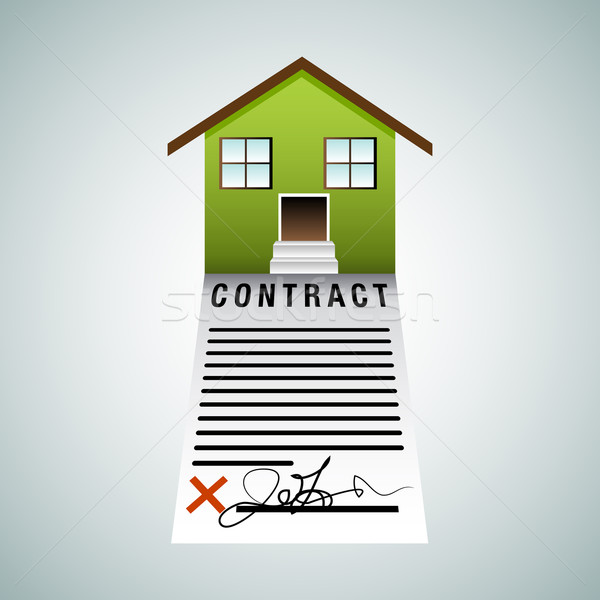 Real Estate Home Contract Stock photo © cteconsulting