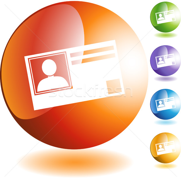 Identificazione carta isolato design blu Foto d'archivio © cteconsulting