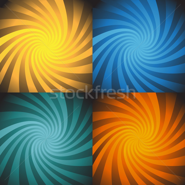 Ayarlamak enerji spiral desen farklı Stok fotoğraf © cteconsulting