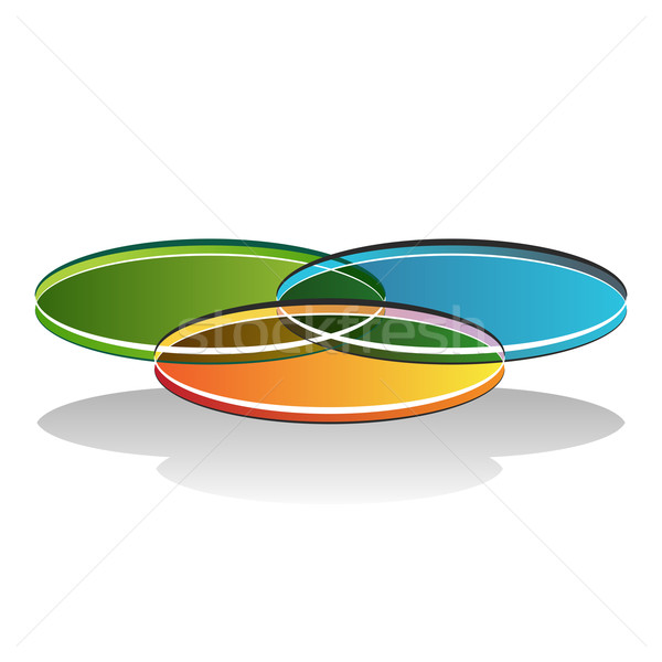 3d Venn Diagram Stock photo © cteconsulting