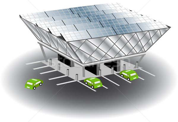 Solar Recharging Station Stock photo © cteconsulting