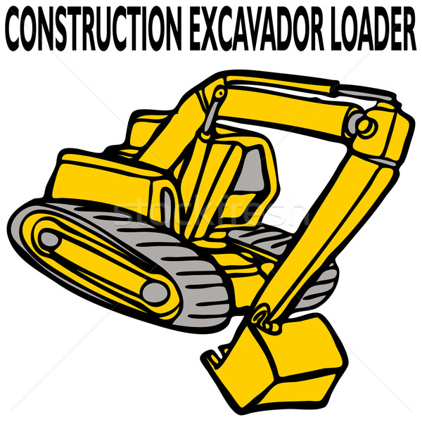Construction Excavator Loader Stock photo © cteconsulting