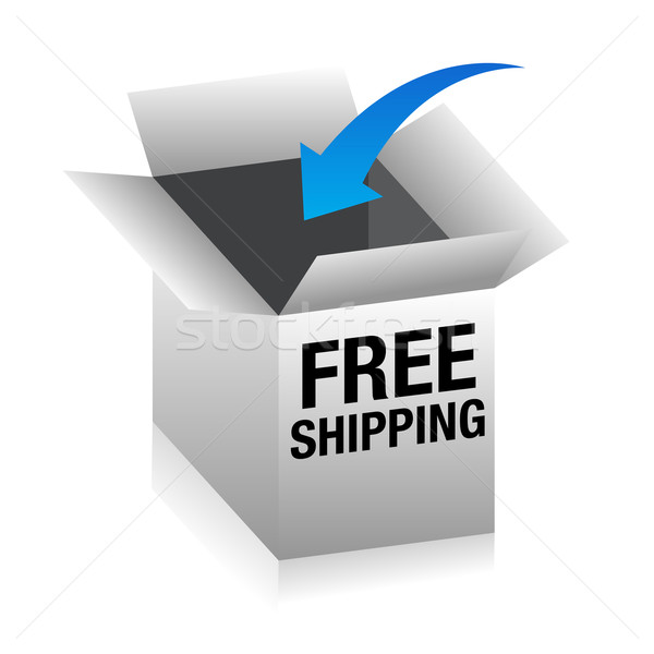 Free Shipping 3D Box Stock photo © cteconsulting