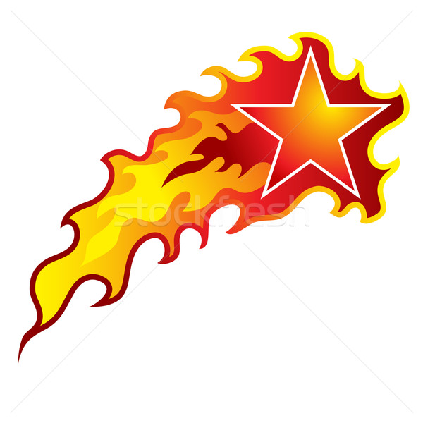 Flaming Shooting Star Stock photo © cteconsulting