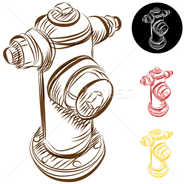 Fire Hydrant Drawing Stock photo © cteconsulting