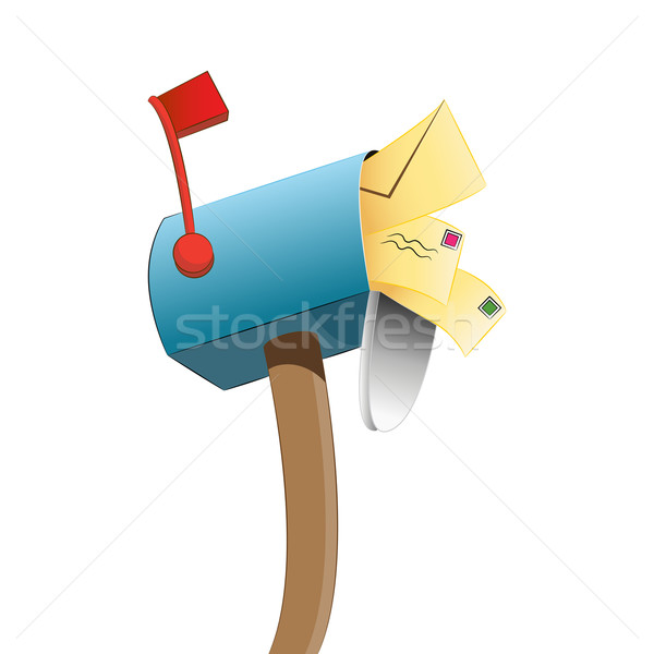 Ripieno mailbox immagine completo lettere business Foto d'archivio © cteconsulting