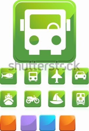 Transporte botones establecer web coche Internet Foto stock © cteconsulting