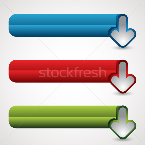 Drop Menu Button Icon Set Stock photo © cteconsulting