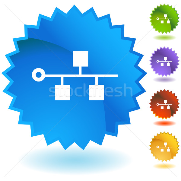 Ethernet ayarlamak omurga etiketler arka plan ağ Stok fotoğraf © cteconsulting