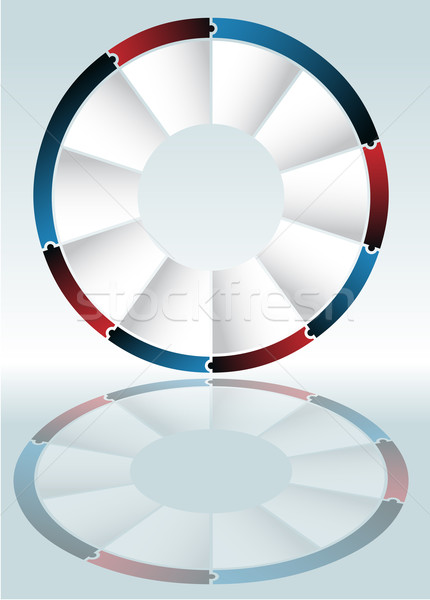 Puzzle Wheel Diagram Stock photo © cteconsulting