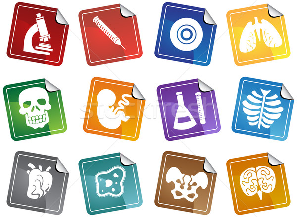 Biology Stickers Stock photo © cteconsulting