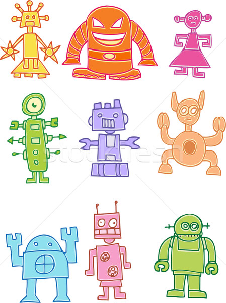 изображение смешные чужеродные Существа искусства робота Сток-фото © cteconsulting