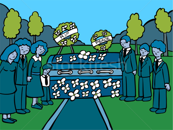 înmormântare serviciu eveniment întuneric oameni pierdut Imagine de stoc © cteconsulting