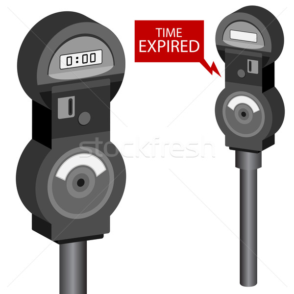 Stock photo: Parking Meter Set