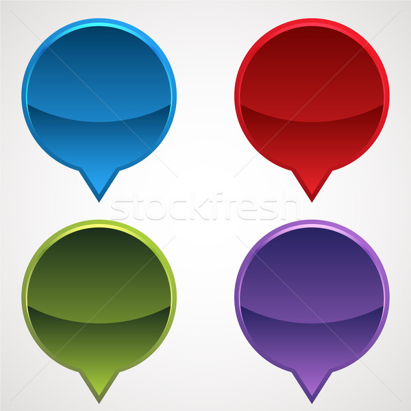 Broches carte bouton image art [[stock_photo]] © cteconsulting