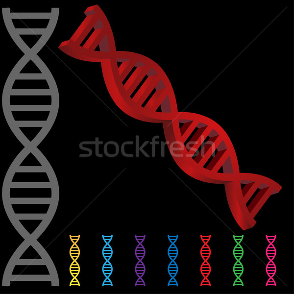 3D DNA 集 抽象 醫生 商業照片 © cteconsulting