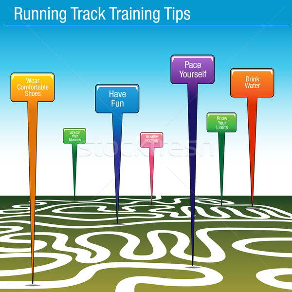 Running Track Training Tips Stock photo © cteconsulting