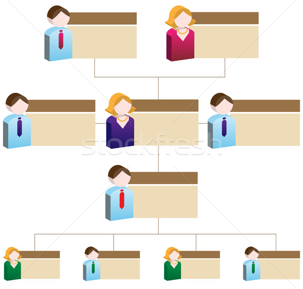 Diversity Organizational Chart Stock photo © cteconsulting
