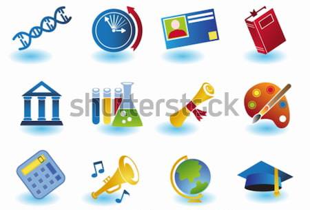 Education Icons Stock photo © cteconsulting