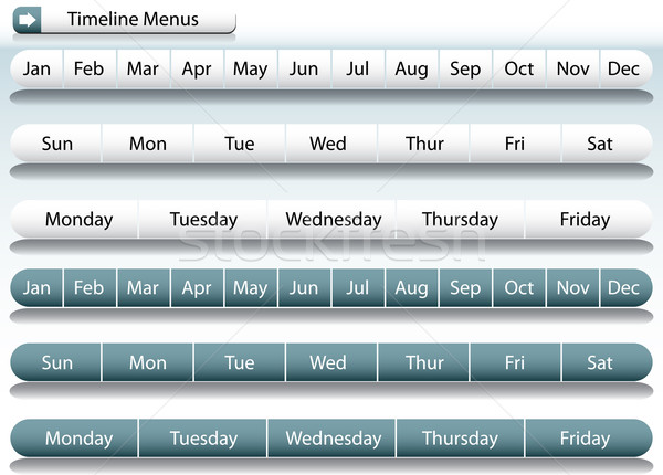 Timeline Menu Bars Stock photo © cteconsulting
