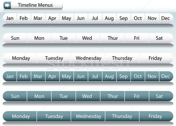 Timeline meniu bare imagine afaceri calendar Imagine de stoc © cteconsulting