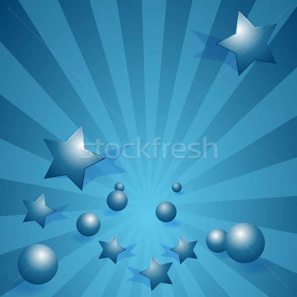 彈珠 明星 大理石 藍色 能源 商業照片 © cteconsulting