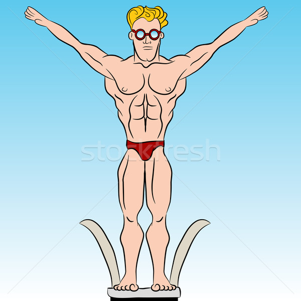 High Dive Swimmer Stock photo © cteconsulting
