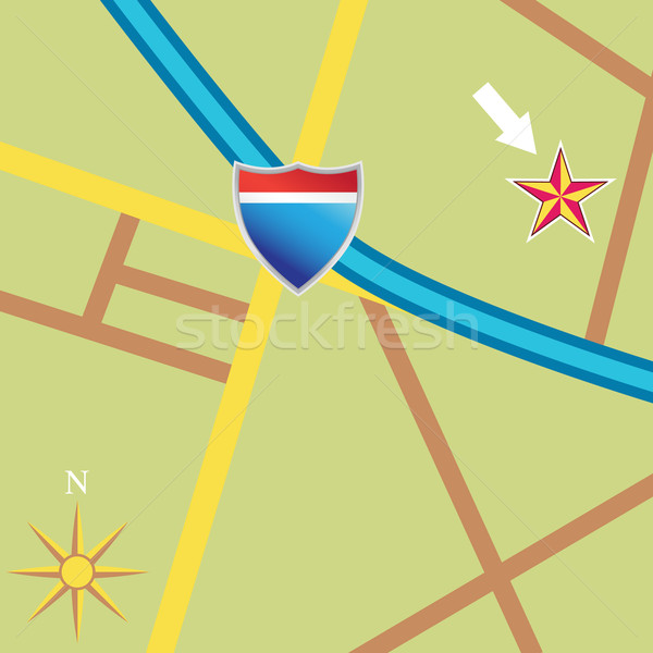 ロードマップ 3D 画像 道路 地図 通り ストックフォト © cteconsulting